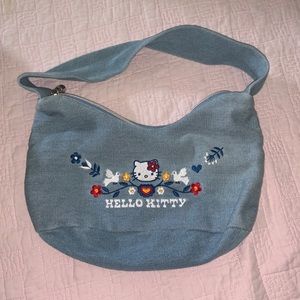 Hello kitty denim hand bag